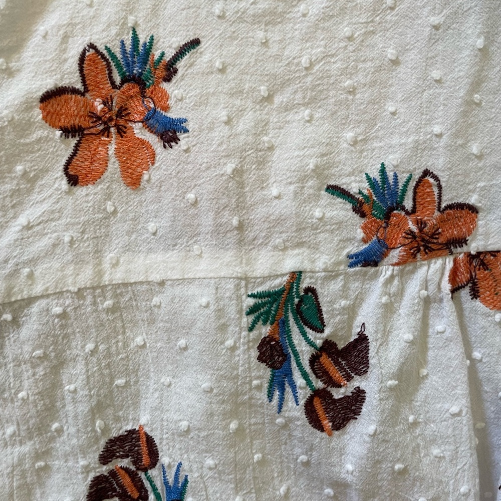 Madewell Hilltop Hawaiian Hideaway Embroidered Floral Button Down Shirt - Picture 4 of 4